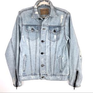 silver jean jacket